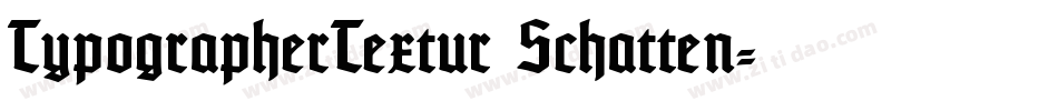 TypographerTextur Schatten字体转换